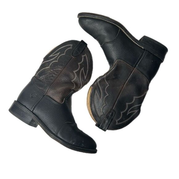 Double H Black Leather Cowboy Western Boots Men\'s US Size 10 D main image 8